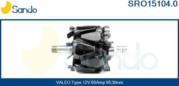 Sando SRO15104.0 - Rotor, alternator furqanavto.az