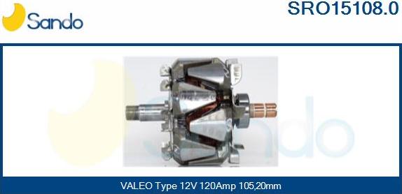 Sando SRO15108.0 - Rotor, alternator furqanavto.az