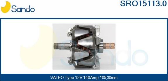 Sando SRO15113.0 - Rotor, alternator furqanavto.az