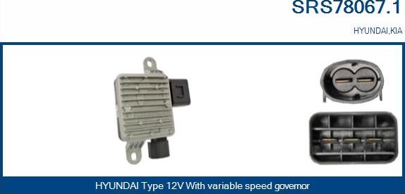 Sando SRS78067.1 - Ön rezistor, elektromotor radiator fanatı furqanavto.az