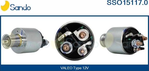 Sando SSO15117.0 - Solenoid açarı, başlanğıc furqanavto.az