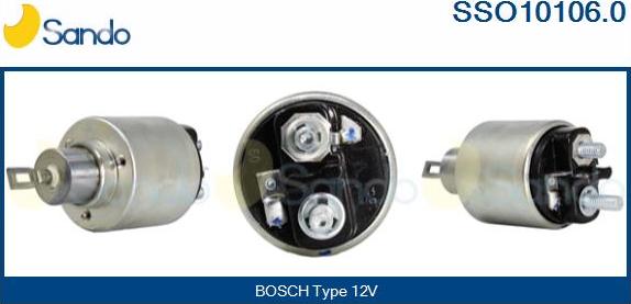 Sando SSO10106.0 - Solenoid açarı, başlanğıc furqanavto.az