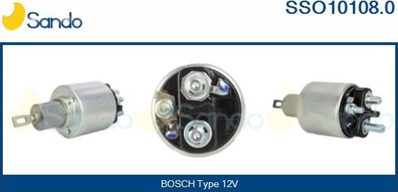 Sando SSO10108.0 - Solenoid açarı, başlanğıc furqanavto.az