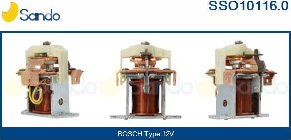 Sando SSO10116.0 - Solenoid açarı, başlanğıc furqanavto.az