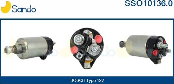 Sando SSO10136.0 - Solenoid açarı, başlanğıc furqanavto.az