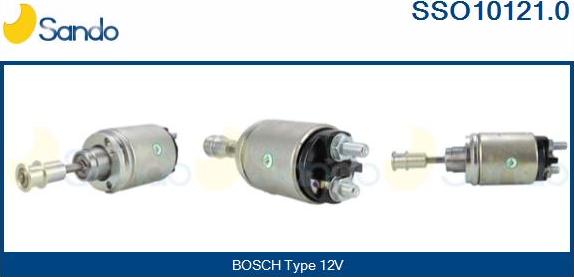 Sando SSO10121.0 - Solenoid açarı, başlanğıc furqanavto.az