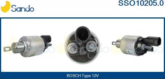 Sando SSO10205.0 - Solenoid açarı, başlanğıc furqanavto.az