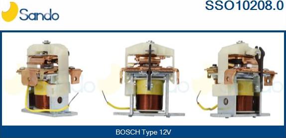 Sando SSO10208.0 - Solenoid açarı, başlanğıc furqanavto.az