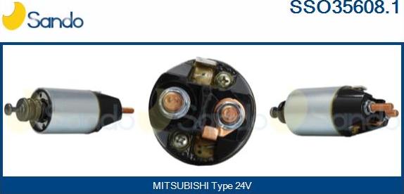 Sando SSO35608.1 - Solenoid açarı, başlanğıc furqanavto.az