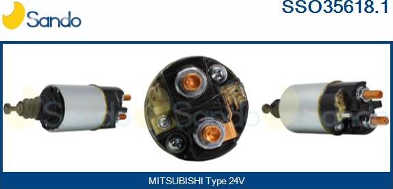 Sando SSO35618.1 - Solenoid açarı, başlanğıc furqanavto.az