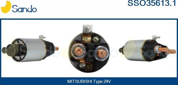 Sando SSO35613.1 - Solenoid açarı, başlanğıc furqanavto.az