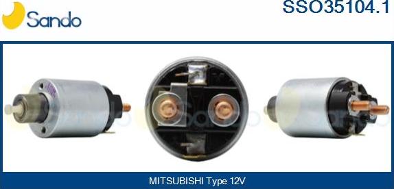 Sando SSO35104.1 - Solenoid açarı, başlanğıc furqanavto.az