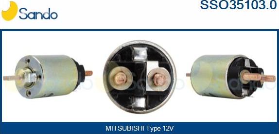 Sando SSO35103.0 - Solenoid açarı, başlanğıc furqanavto.az