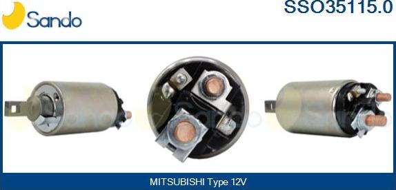 Sando SSO35115.0 - Solenoid açarı, başlanğıc furqanavto.az