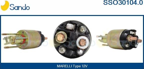 Sando SSO30104.0 - Solenoid açarı, başlanğıc furqanavto.az