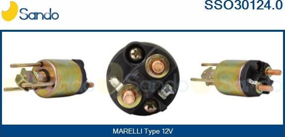 Sando SSO30124.0 - Solenoid açarı, başlanğıc furqanavto.az