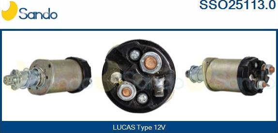 Sando SSO25113.0 - Solenoid açarı, başlanğıc furqanavto.az