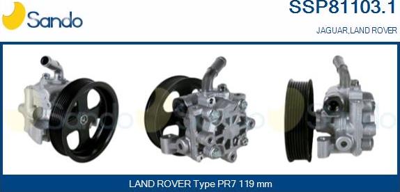 Sando SSP81103.1 - Hidravlik nasos, sükan sistemi furqanavto.az