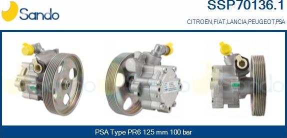 Sando SSP70136.1 - Hidravlik nasos, sükan sistemi furqanavto.az