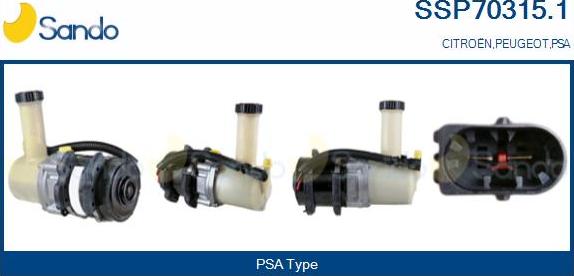 Sando SSP70315.1 - Hidravlik nasos, sükan sistemi furqanavto.az
