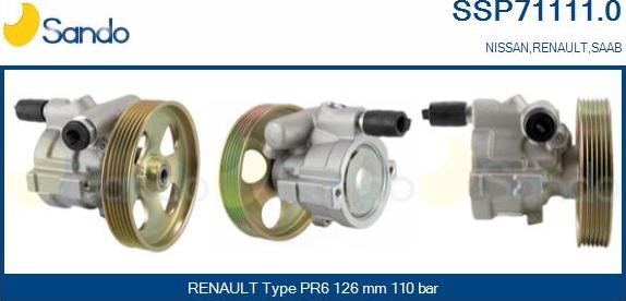 Sando SSP71111.0 - Hidravlik nasos, sükan sistemi furqanavto.az