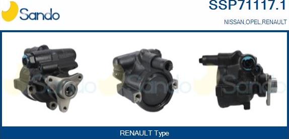 Sando SSP71117.1 - Hidravlik nasos, sükan sistemi furqanavto.az