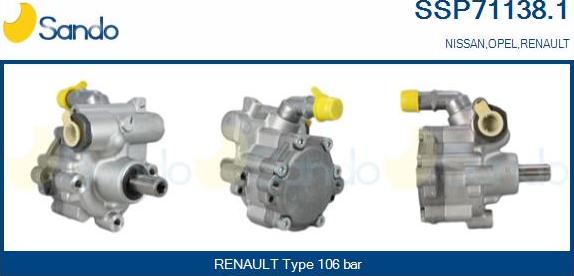 Sando SSP71138.1 - Hidravlik nasos, sükan sistemi furqanavto.az