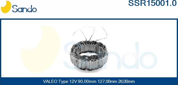 Sando SSR15001.0 - Stator, alternator furqanavto.az