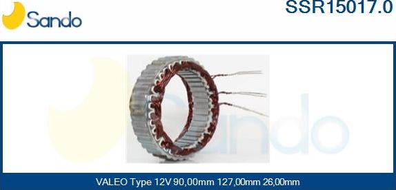 Sando SSR15017.0 - Stator, alternator furqanavto.az