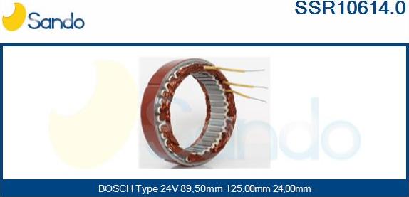 Sando SSR10614.0 - Stator, alternator furqanavto.az