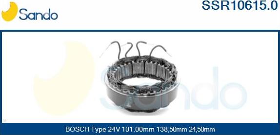 Sando SSR10615.0 - Stator, alternator furqanavto.az