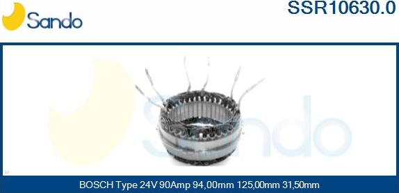 Sando SSR10630.0 - Stator, alternator furqanavto.az