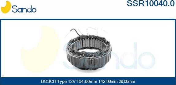 Sando SSR10040.0 - Stator, alternator furqanavto.az
