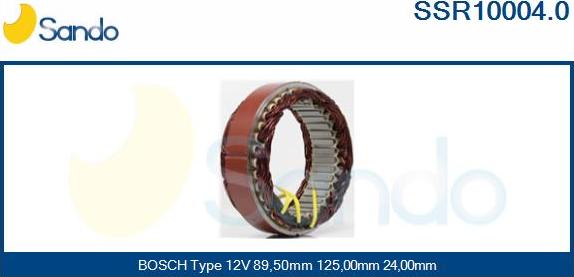 Sando SSR10004.0 - Stator, alternator furqanavto.az