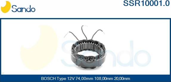 Sando SSR10001.0 - Stator, alternator furqanavto.az