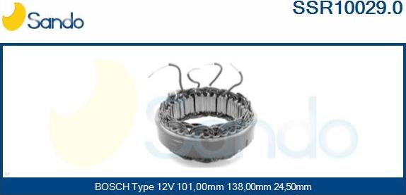 Sando SSR10029.0 - Stator, alternator furqanavto.az