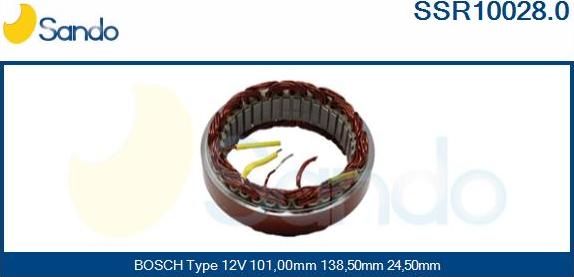 Sando SSR10028.0 - Stator, alternator furqanavto.az