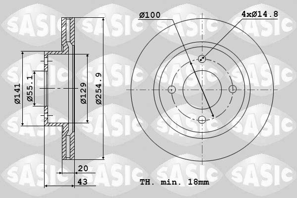 Sasic 9004897J - Əyləc Diski furqanavto.az