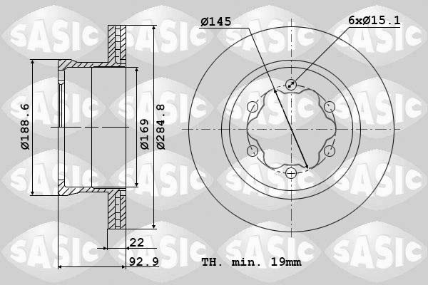 Sasic 9004843J - Əyləc Diski furqanavto.az