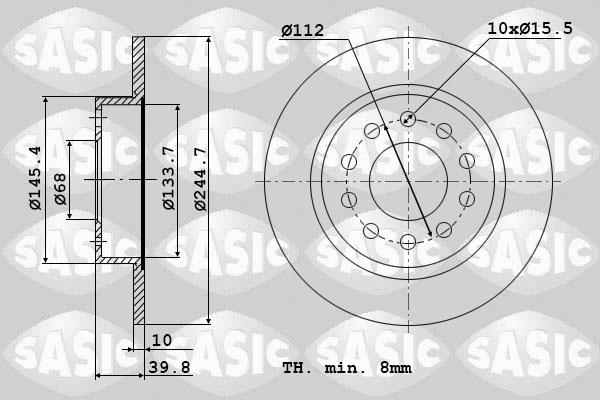 Sasic 9004803J - Əyləc Diski furqanavto.az