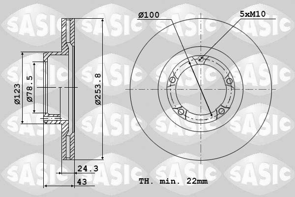 Sasic 9004820J - Əyləc Diski furqanavto.az