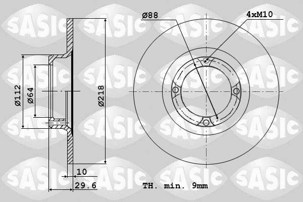 Sasic 9004348J - Əyləc Diski furqanavto.az