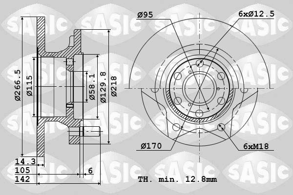 Sasic 9004293J - Əyləc Diski furqanavto.az