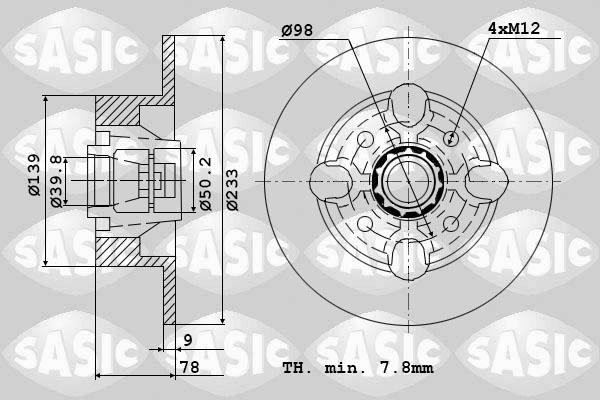 Sasic 9004209J - Əyləc Diski furqanavto.az