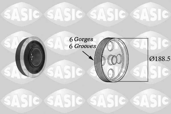 Sasic 9001805 - Kəmər kasnağı, krank mili furqanavto.az