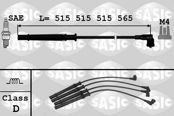 Sasic 9284012 - Alovlanma kabeli dəsti furqanavto.az