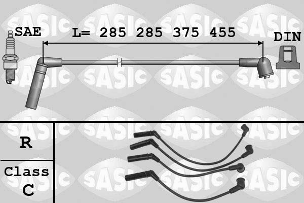 Sasic 9286059 - Alovlanma kabeli dəsti furqanavto.az