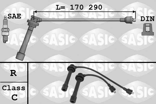 Sasic 9286062 - Alovlanma kabeli dəsti furqanavto.az