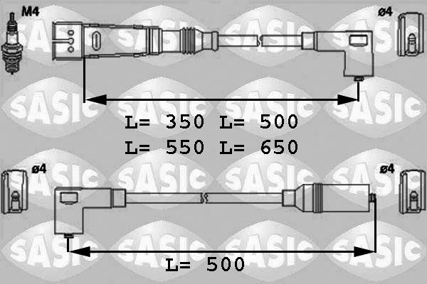 Sasic 9286019 - Alovlanma kabeli dəsti furqanavto.az