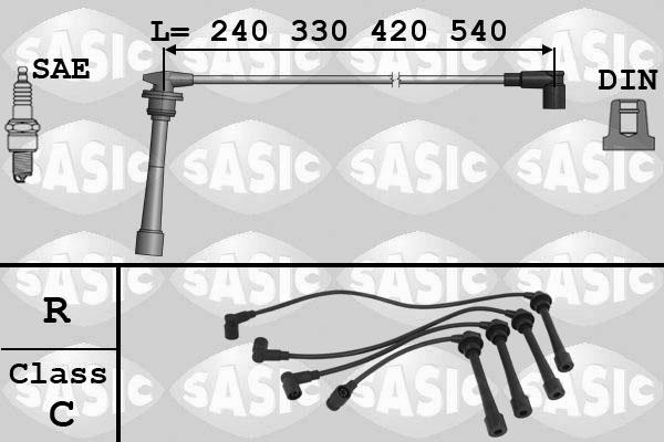 Sasic 9286018 - Alovlanma kabeli dəsti furqanavto.az